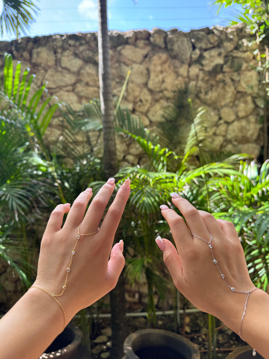 Stella Hand Chain- Gold